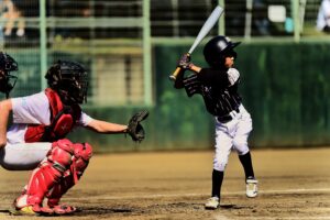 Small Japanese baseball player, Big Bat. Sports Advertising Photographer